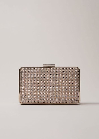 Phase Eight Silver Sparkly Bags Silver Australia | RM7584920